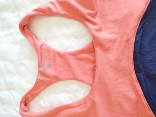 Conjunto deportivo azul y rosa, talla niña 10/12