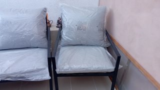 Conjunto Terraza Metal Negro y Gris