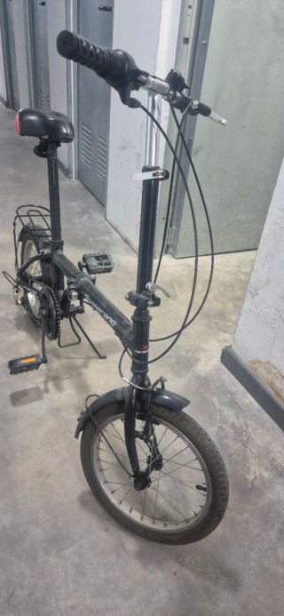 Bicicleta Plegable Boomerang Negra