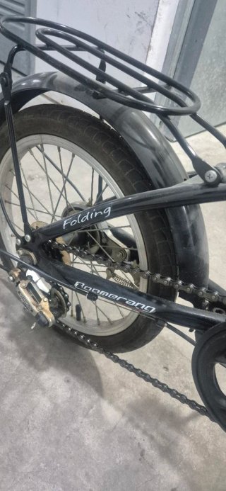 Bicicleta Plegable Boomerang Negra