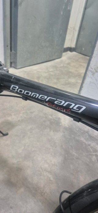Bicicleta Plegable Boomerang Negra