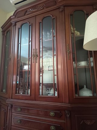Vitrina Aparador Clásica Madera Noble