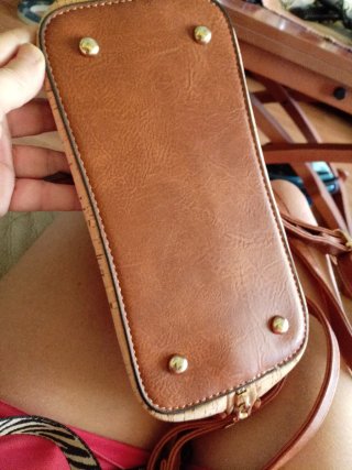 Mochila de corcho con estampado