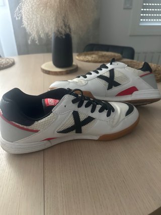 Zapatillas Fútbol Sala Munich Blancas Negras