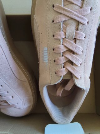 Zapatillas Puma Suede Plataforma Rosa T.37.5