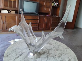 Jarrón de cristal decorativo moderno