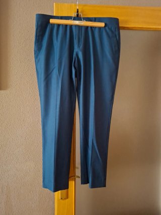 Traje de caballero azul