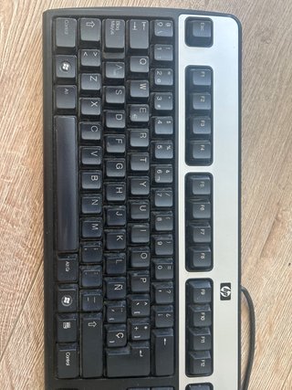 Teclado HP Negro/Plateado