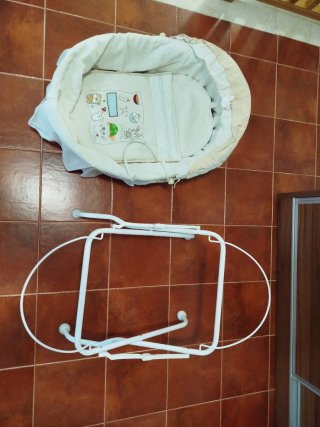 Moisés cuna mimbre bebé