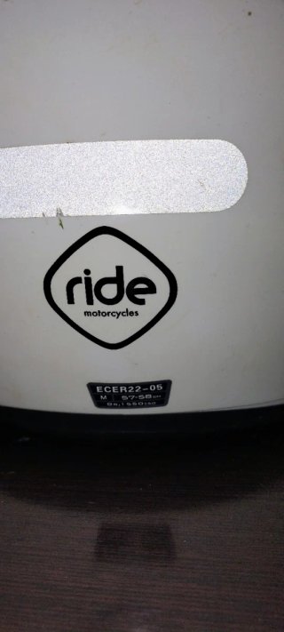 Casco de moto integral blanco