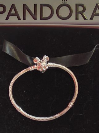 Pulsera Pandora Cierre Minnie Mouse Plata
