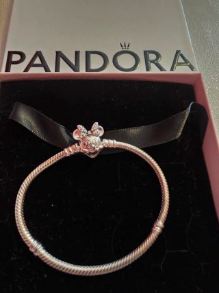 Pulsera Pandora Cierre Minnie Mouse Plata