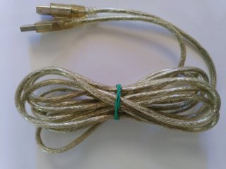 Cable USB A a USB B (Transparente 310 cm).