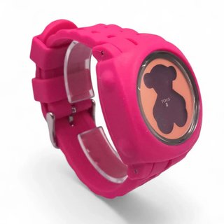 RELOJ TOUS CUBE DIGITAL ROSA + CAJA