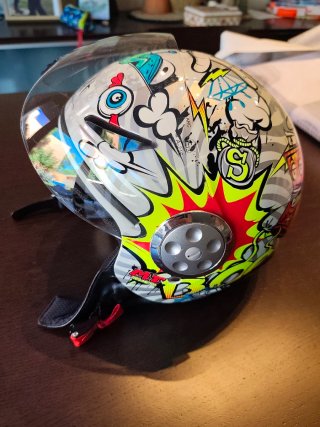 Casco Moto Infantil Dibujos
