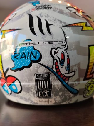 Casco Moto Infantil Dibujos