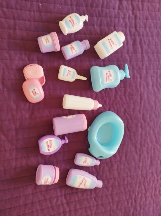 Set Juguetes Aseo Bebé: Lociones, Jabón, Biberón