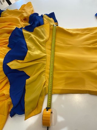 317 XXL Talla 44 Traje Rociera Amarillo y Azul
