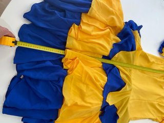 317 XXL Talla 44 Traje Rociera Amarillo y Azul