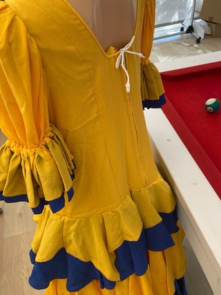 317 XXL Talla 44 Traje Rociera Amarillo y Azul