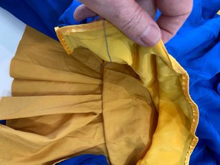 317 XXL Talla 44 Traje Rociera Amarillo y Azul
