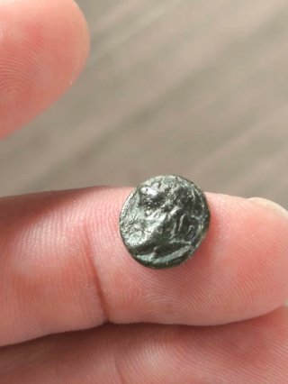 Moneda Griega Antigua Aeolis Temnos Bronce