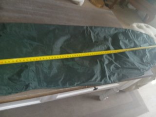 Chubasquero amarillo talla única pantalón verde L