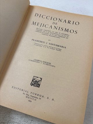 Diccionario de mejicanismos
