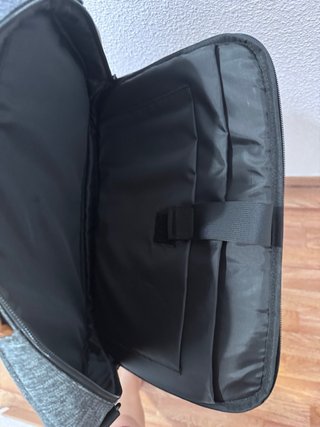 Mochila Maletín Portátil Gris y Marrón