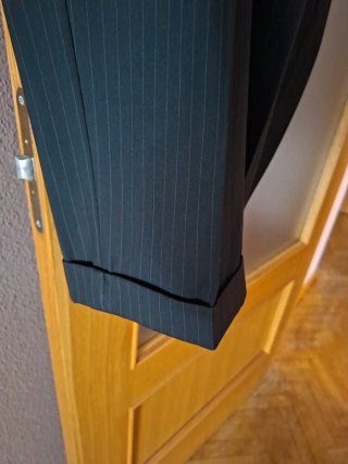 Traje de chaqueta y pantalón rayas