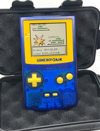 Game Boy Color Royal Blue con Pantalla IPS LCD