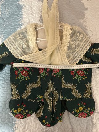 Traje Fallera Niña Verde oscuro