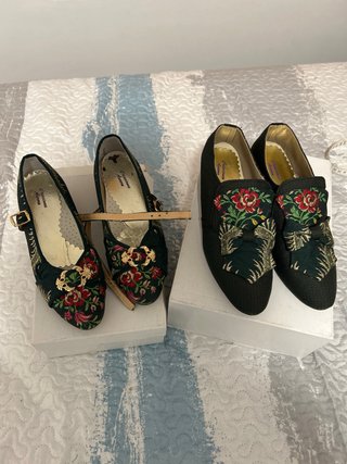 Traje Fallera Niña Verde oscuro
