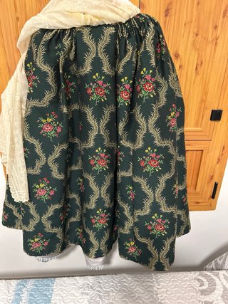 Traje Fallera Niña Verde oscuro