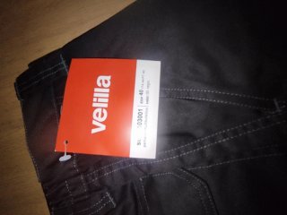Pantaloncini da lavoro Velilla multitasche neri T