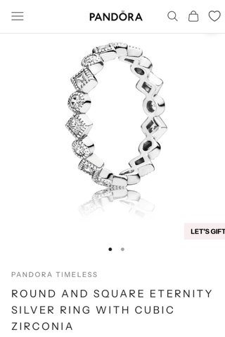 Anillo Pandora Plata y Circonita
