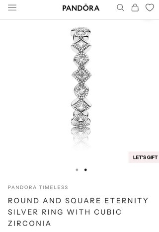 Anillo Pandora Plata y Circonita