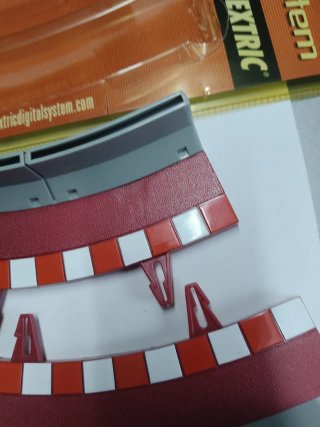 Scalextric Bordes incorporación Pista Gris