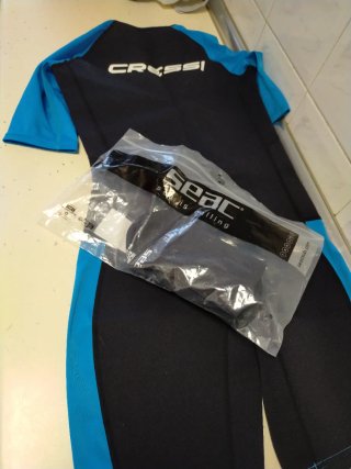 Traje neopreno CRESSI mujer azul/negro