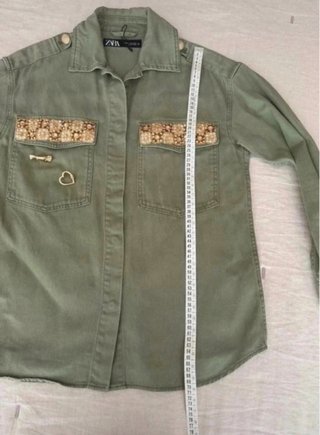 Sobrecamisa Zara Verde Militar