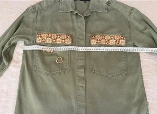 Sobrecamisa Zara Verde Militar