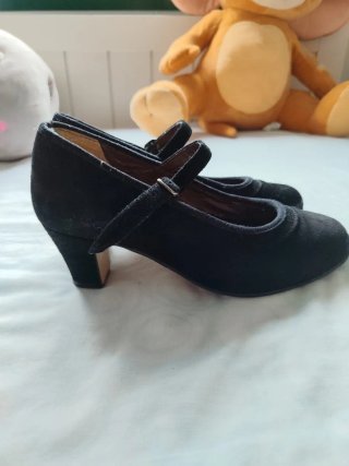 Zapatos Flamenco Ante Negros