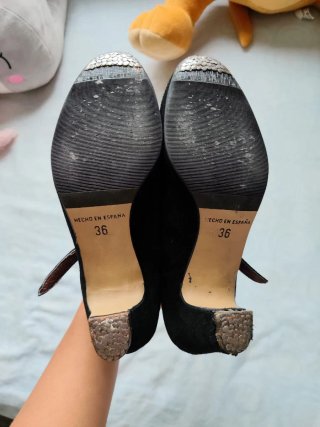 Zapatos Flamenco Ante Negros