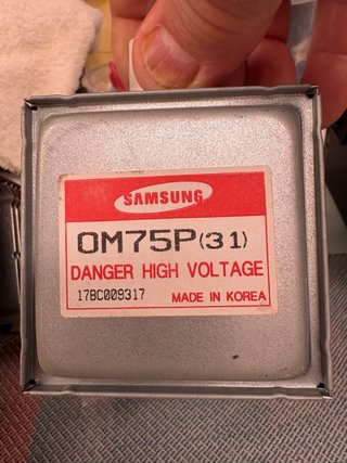 Magnetrón Samsung OM75P(31).  Y  LG 2M213)