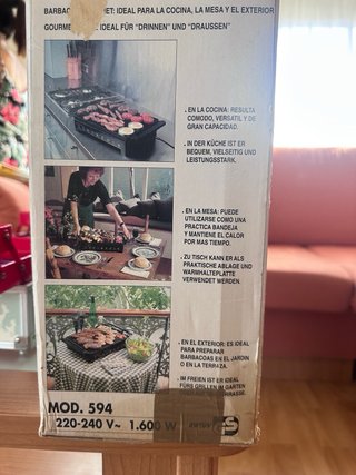 Barbacoa Eléctrica Solac Gourmet Negra