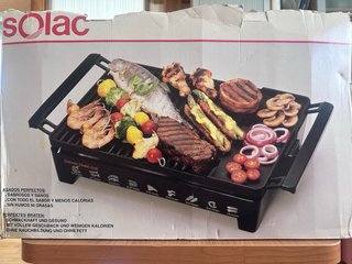 Barbacoa Eléctrica Solac Gourmet Negra
