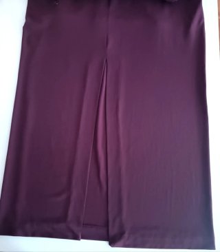 Vestido largo morado vino de Zara