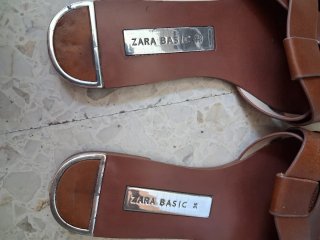 Sandalias Zara Basic Marrones Talla 36