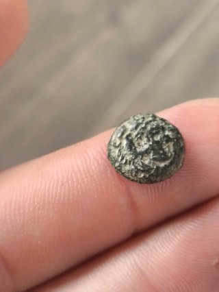 Moneda Griega, cuarto de Calco de Alejandro Magno