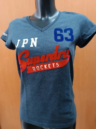 Camiseta Superdry JPN 63 Rockets Azul Roja